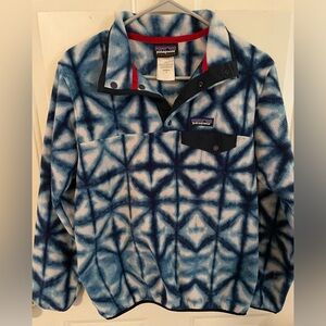 Patagonia Synchilla Snap T fleece diamond tie dye